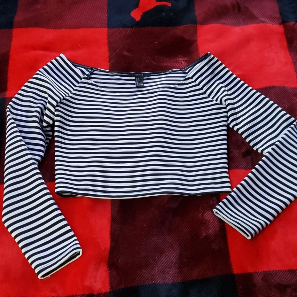 Striped crop top